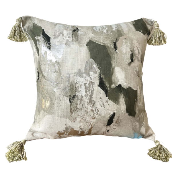 Malini Vision Olive Cushion