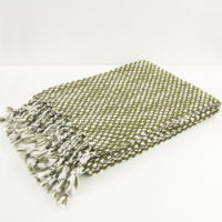 Malini Raindrops Olive Throw