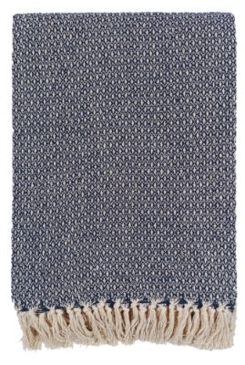 DOT DESIGNPATTERN RECYCLED YARN NAVY  130 X 180