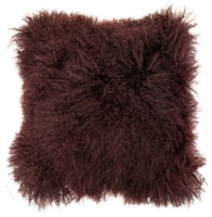 MONGOLIAN LAMB REAL SUEDE AUBERGINE  40 X 40