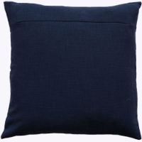 ART DECO DESIGN WITH CHAIN CREWEL STITCH NAVY 45 X 45