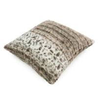 TACTILE FAUX FUR CUSHION  NATURAL 50 X 50