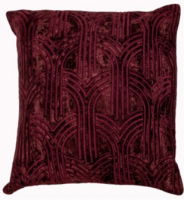 Malini Lalique Aubergine Cushion