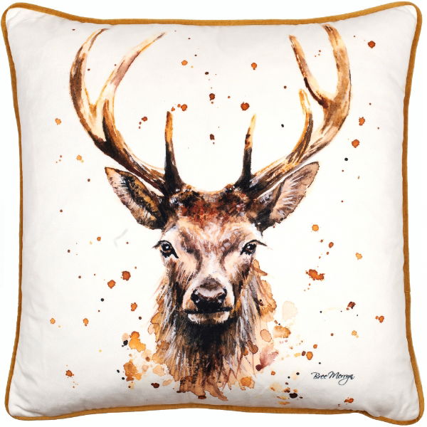 STAG PRINTED VELVET 45 X 45