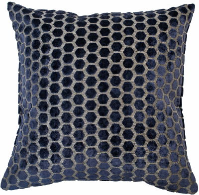 Malini Large Jorvik Navy Cushion