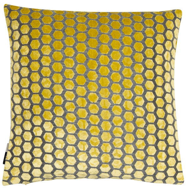 Malini Large Jorvik Mustard Cushion