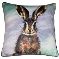 HARE PRINTED ON VELVET 45 X 45