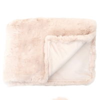 LUXURY FAUX RABBIT THROW 150 X 180