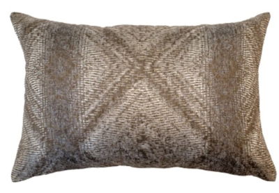 TAUPE ABSTACT SLEEK CUSHION 35 X 55