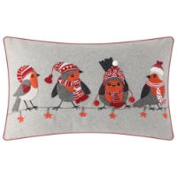 FESTIVE ROBINS WITH HATS 30 X 50