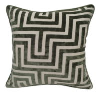 MAZE CUT VELVET PM  SAGE 43 X 43