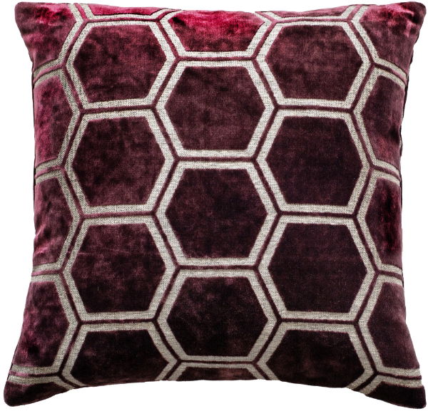 Malini Ivor Aubergine Cushion