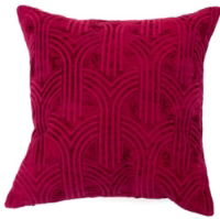 Malini Lalique Fuschia Cushion