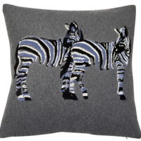 APPLIQUE FELT ZEBRA 45 X 45