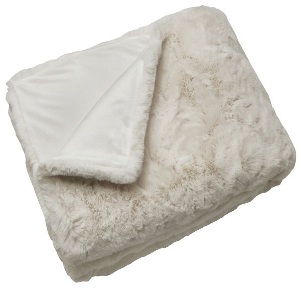 LUXURY FAUX RABBIT THROW 150 X 180