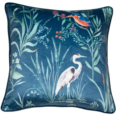 Malini Heron Teal Cushion