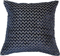 CUT VELVET WAVE NAVY 43 X 43