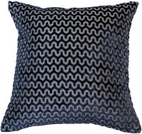 CUT VELVET WAVE NAVY 56 X 56