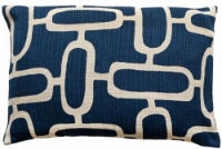 ABSTRACT CHAINS JACQUARD BLUE 40 X 60