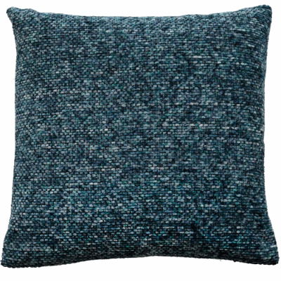 OMBRE CHENILLE SQUARES WITH VELVET BK BLUE 43 X 43