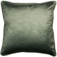 VELV CUSHION WITH BRUSH STOKE FOIL SAGE 45 X 45