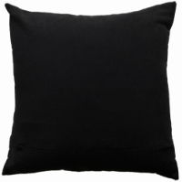 ART DECO DESIGN WITH CHAIN CREWEL STITCH BLACK 45 X 45