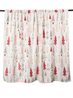 XMAS TREES PRINTED FLEEDCE THROW 150 X 200