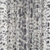 TACTILE FAUX FUR THROW GREY 150 X 200