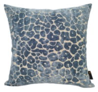 LEOPARD CUT VELV PAUL MONEYPENNY BLUE43 X 43