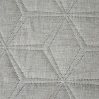 LINEN  LOOK HEXAGONAL QUILT GREY  240 X 260