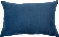 BLUE VELVET DISTRESSED CUSHION  35 X 55