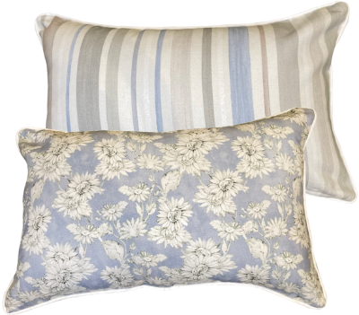  Malini Ronda Rectangle Blue Cushion