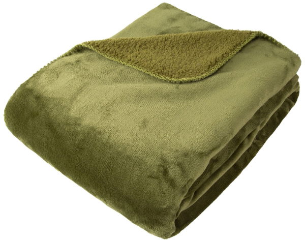 SOFTEST FLEECE THROW OLIVE 150 X 200