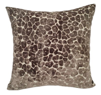 LEOPARD CUT VELV PAUL MONEYPENNY CHOC 56 X 56