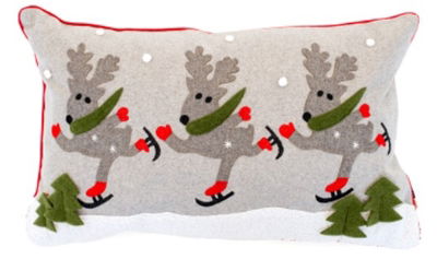 FESTIVE APPLIQUE REINDEER 30 X 50