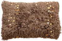 TEXTURED MOROCCON SEQUIN CUSHION MINK  30 X 50