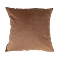 VELV CUSHION WITH BOW TAUPE 45 X 45