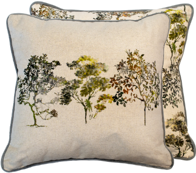 Malini Arboles Chartreuse Cushion