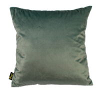 VELV CUSHION WITH BOW SAGE 45 X 45