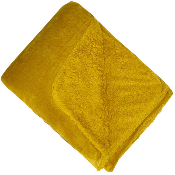 Malini Cosy Mustard Throw