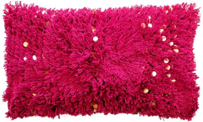 TEXTURED MOROCCON SEQUIN CUSHION FUSCHIA 30 X 50