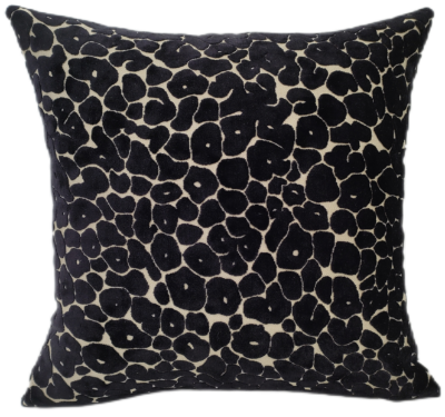 LEOPARD CUT VELV PAUL MONEYPENNY BLACK 43 X 43