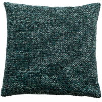 OMBRE CHENILLE SQUARES WITH VELVET BK EMERALD 43 X 43