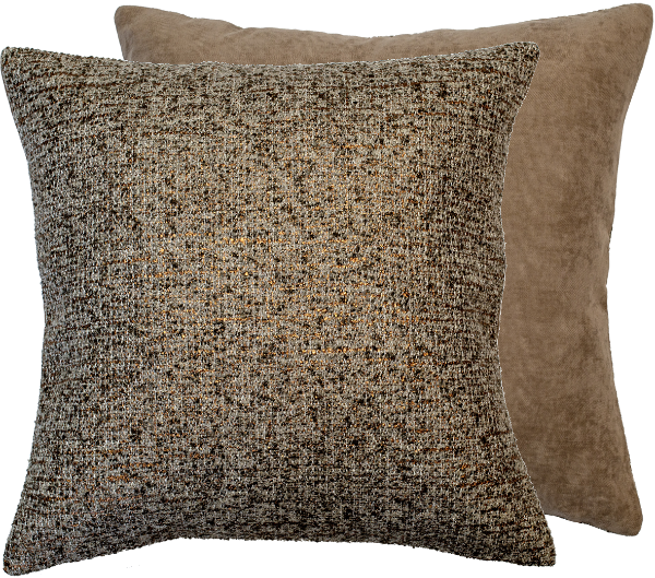 TAUPE WITH COPPER FLECKS CUSHION  45 X 45